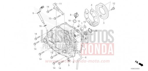 RIGHT CRANKCASE COVER CBF125NAM de 2021